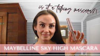 Maybelline Lash Sensational SKY HIGH MASCARA Review | Is it a TUBING MASCARA?!