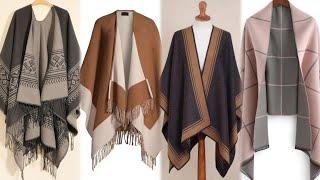 Cozy & Chic Poncho Ideas for Girls | Winter Capes Styles 2024