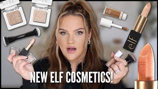 TRYING NEW ELF COSMETICS  Urban Decay Moondust DUPE!