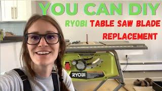 How to Replace a Ryobi Table Saw Blade