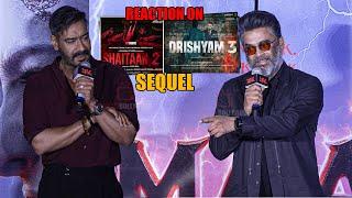 Ajay Devgan’s & R Madhavan Reaction on Shaitaan 2 and Drishyam 3
