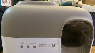 PetSnowy SNOW+ Self-Cleaning Cat Litter Box UNBOXING! (2024 Premium Version with Mini Mesh)