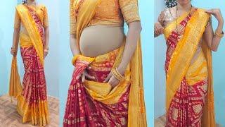 how to wear saree hide your belly fat | tummy ko saree me kaise chupaye easy steps