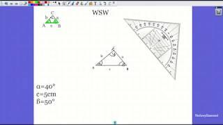 Mathe-Dreiecke zeichnen WSW