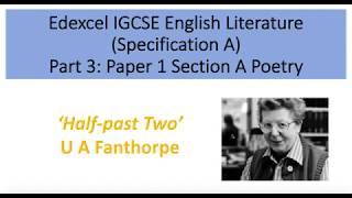 Analysis of 'Half-past Two' by U A Fanthorpe