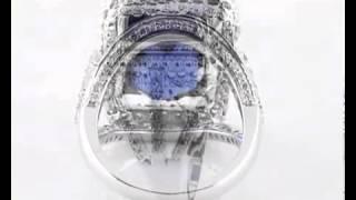 Tanzanite ring with diamonds