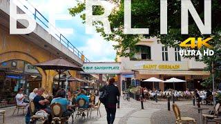 Berlin Walking in Charlottenburg | Savignyplatz ,Kurfürstendamm on Summer 2020 [4K] Soundscape