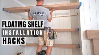 Floating Shelf Installation Hacks - Keys for a TIGHT Install