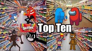 Skittles Meme Top Ten SONIC FNAF Amoung Us Siren Head -Meme Mentom