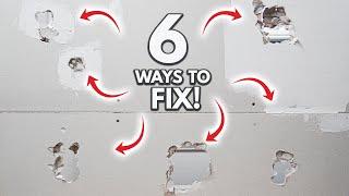 Easy 6 Drywall Tips & Tricks To Fix Any Hole And Damages! DIY Tutorial For Beginners!