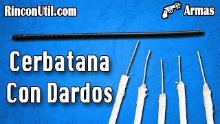 Mini cerbatana casera de dardos - Armas caseras