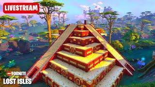 BUILDING A PYRAMID for  Masuta Rikki! in LEGO Fortnite part three