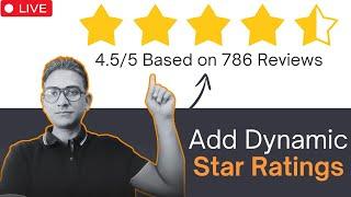 Add Dynamic Star Ratings on Each Shopify Product Page | No Apps