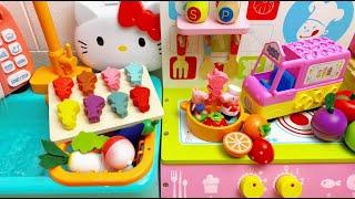 19 minutes Satisfying with Unboxing Hello Kitty Mini Kitchen and Appliances | ASMR (no music)
