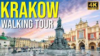 KRAKOW Poland  - 4K Walking Tour - Autumn 2022