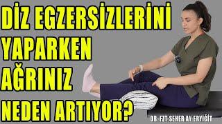 DİZ EGZERSİZLERİNİ YAPARKEN AĞRINIZ NEDEN ARTIYOR?  #aktifizyo #dizağrısı #kireçlenme