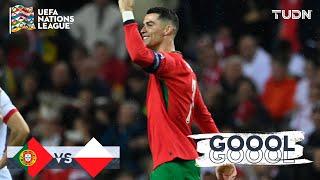 ¡GOOL de Cristiano Ronaldo!  ¡GOOL de CR7! | Portugal 2-0 Polonia | UEFA Nations League 2024| TUDN