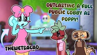 Outlasting A FULL Public Lobby As Poppy In Dandy's World!