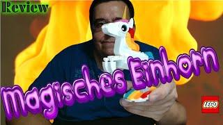 Das Magische Einhorn fliegt durch Klemmbaustein Zimmer - Lego 31140 - Deutsch - review