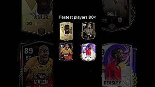 Fastest players in fc mobile under 90 Ovr #fcmobile #fifamobile