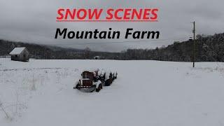 Snow Scenes On A Small Mountain Farm