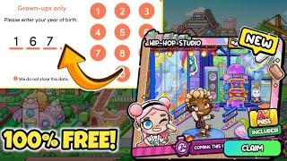 UNLOCKED NEW HIP HOP STUDIO FOR FREE! AVATAR WORLD PASS