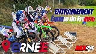 Entraînement équipe de France MXDN à Ernée 