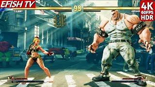 Cammy vs Abigail (Hardest AI) - Street Fighter V