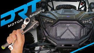 DRT motorsports Polaris RZR PRO R Front Aluminum Grill install