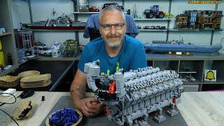 Monster Dieselmotor aus Klemmbausteinen