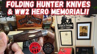 Folding Hunter Knives & WW2 Hero Memorial In The Knife Shop!