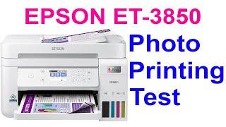 Printing Photos On EPSON EcoTank ET-3850 Printer