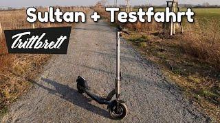 Trittbrett Sultan + E Scooter Testfahrt - mit Turbo Boost Funktion