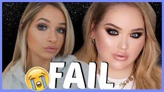 RECREATING NikkieTutorial's How to SLAY Your Holiday Makeup Look (HUGE FAIL)