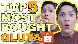 TOP 5 MOST BOUGHT GLUTA BRANDS BY KAMUKHA SA SHOPEE 2024 + MUKBANG AND CHALLENGE | SIR LAWRENCE