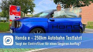 250 km in the Honda e - freeway test drive. Is the electric car suitable for the middle distance?