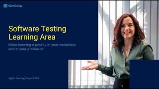 Software Testing Learning Area - E. Yüksel, M. Sofii, V. Kiryk - Agile Testing Days 2023