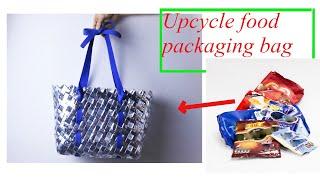 DIY RECYCLED BAG USING JUNK FOODS/ PLASTIC WRAPPERS #DIYrecycle Bag