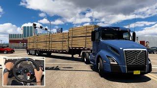 American Truck Simulator: Arkansas DLC Gameplay | Steering Wheel Gameplay