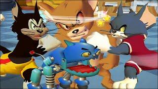 Tom and Jerry in War of the Whiskers Tom Vs Monster Jerry Vs Butch Vs Robot Cat (Master Difficulty)