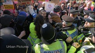 Scuffles in Nuneaton as Britain First counter-protesters clash with police