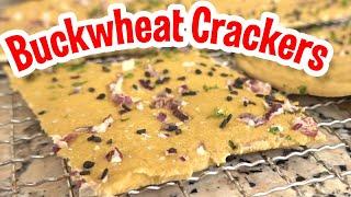 Raw No Bake Gluten Free Buckwheat Crackers Recipe