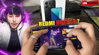 REDMI NOTE 13 UNBOXING AND HANDCAM  SETTINGS ️ HUD + SENSI + DPI [FREE FIRE HIGHLIGHTS] 