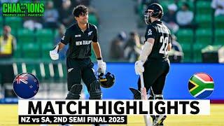 New Zealand vs South Africa 2nd Semi Final ICC Champions Trophy Match 2025 | NZ vs SA Highlights