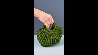 How to crochet a wood ring bag easily! Miarti