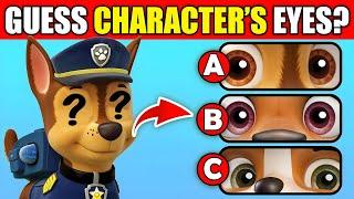 Can You Guess The Paw Patrol Movie Characters By Their Eyes? ️| Chase, Skye, Marshall, Rocky, Zuma