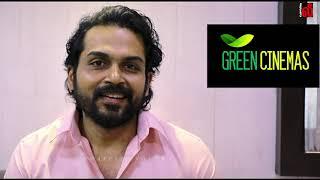 Green Cinemas theater now at Padi | Actor Karthi wishes producer Gnanavelraja | #GreenCinemas