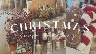 Christmas Decor Shop With Me || Lets Go To HomeGoods, World Market, Kirklands, At Home, Hobby Lobby