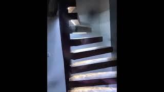 DIY Stair lighting - Openwork stairs - lighting