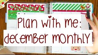 December Monthly Calendar Plan With Me!